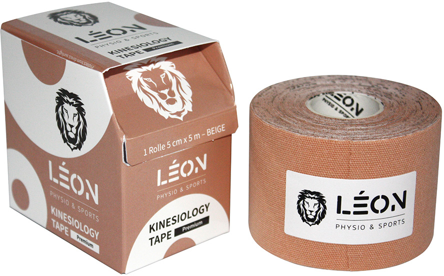 Leon Premium Kinesiology Tape 5 cm x 5 m beige